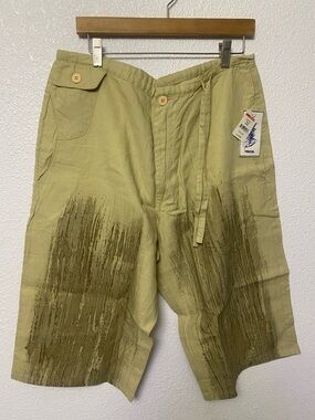 Mecca Premium Rare Vintage 100% Linen Shorts Sz 34